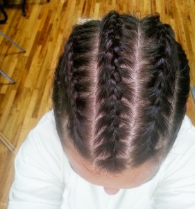 Lindsay Barto with Braids Top