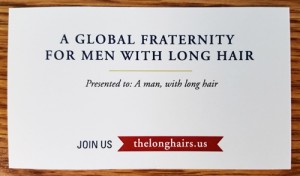 The Longhairs Referral Card