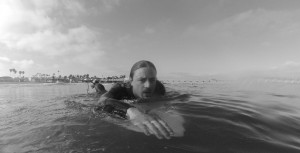 Paddling with coconut oil.