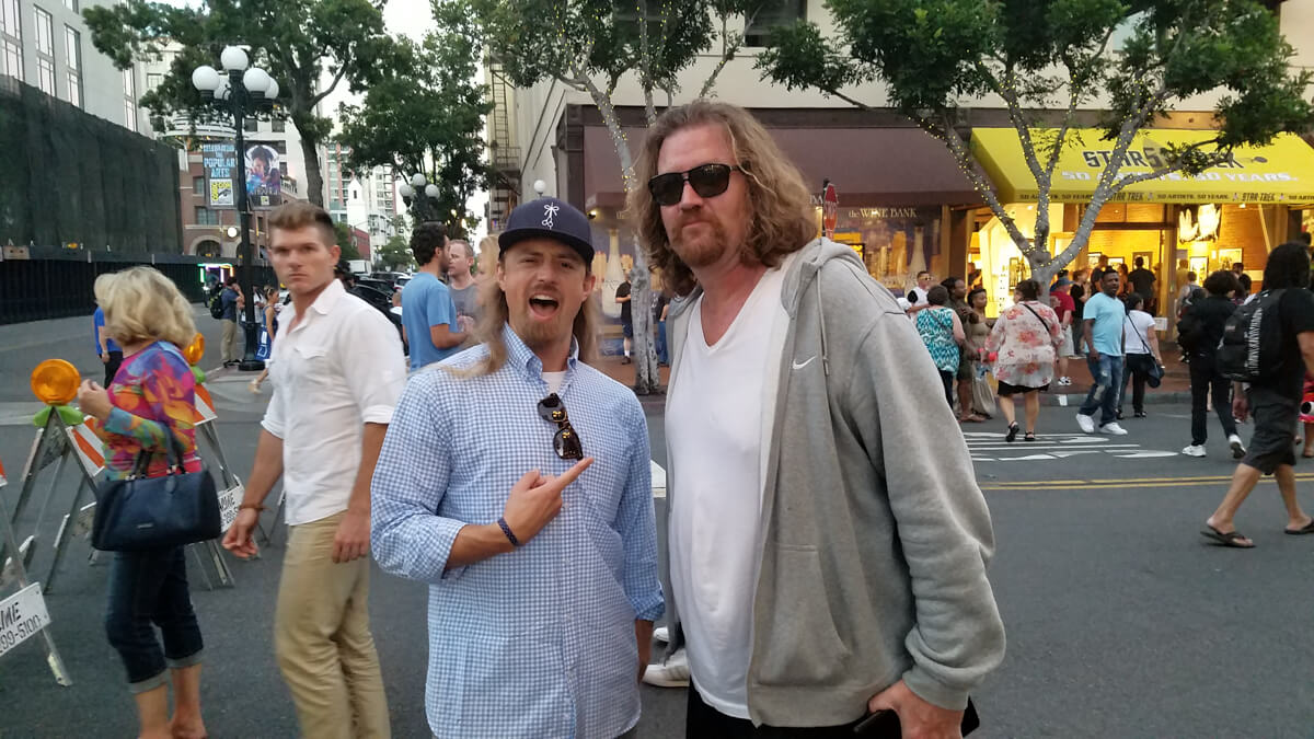 The Dude and Rubio at Comic-con