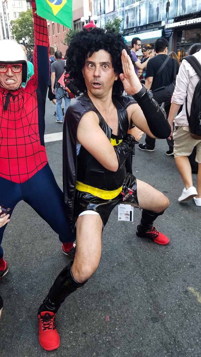 Brazilian Long Hair Man at Comic-con