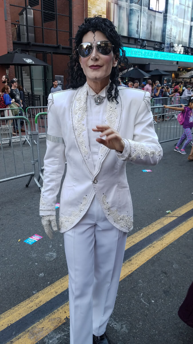 Michael Jackson With Long Hair at Comic-con