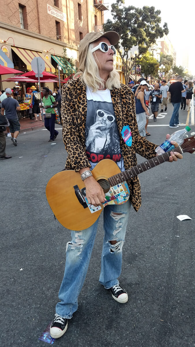 Curt Cobain With Long Hair at comic-con