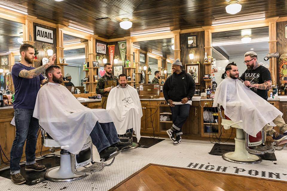 boys at the barber shop