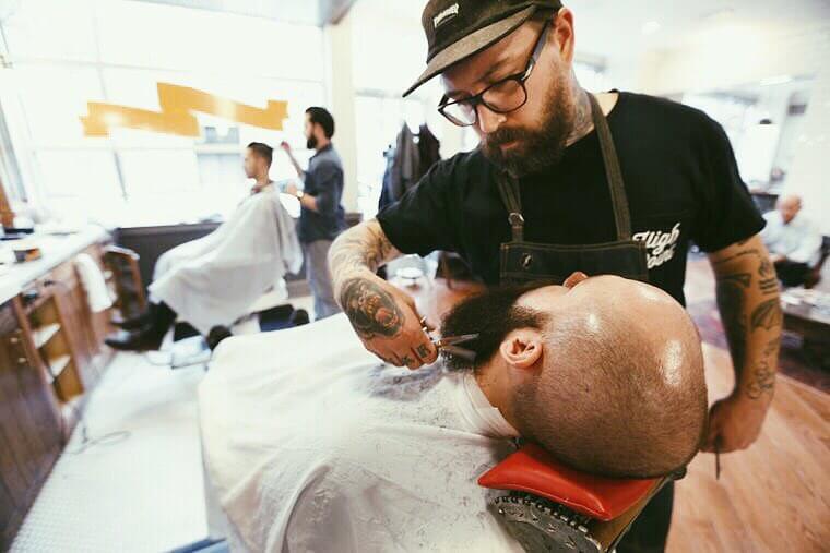 trimming beard