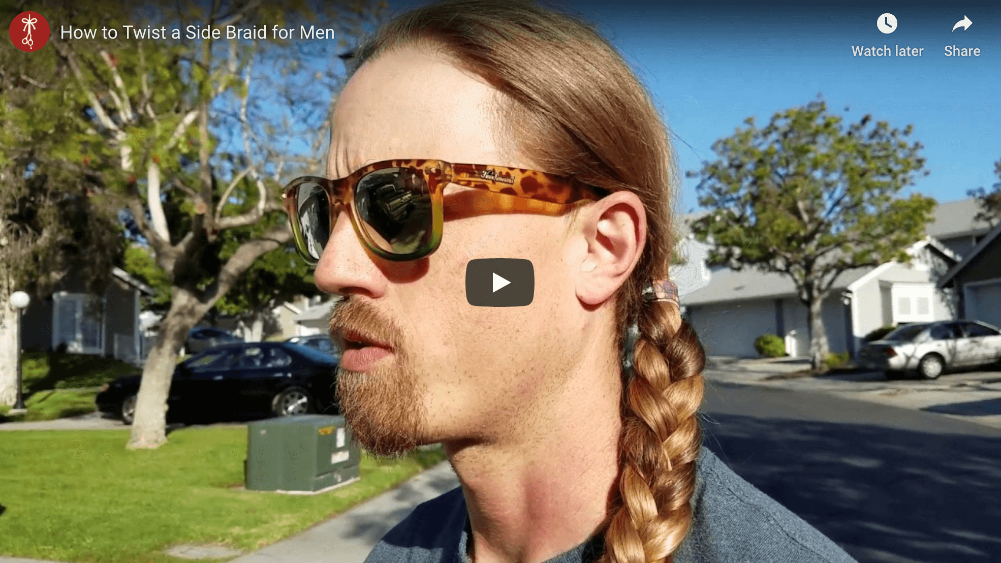 How to Twist a Side Braid for Men
