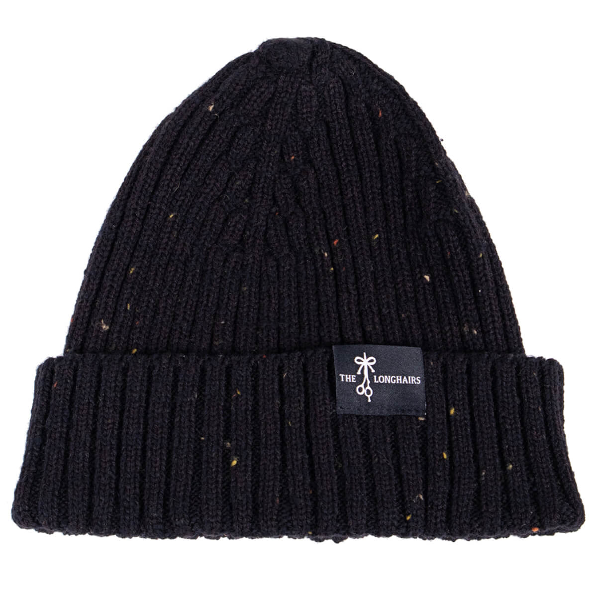 Black Merino Wool Beanie