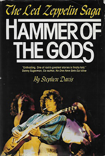 Another 1960s vintage promo poster of The Led Zeppelin Saga, Hammer of the Gods, featured in the Best Hair in Rock and Roll.