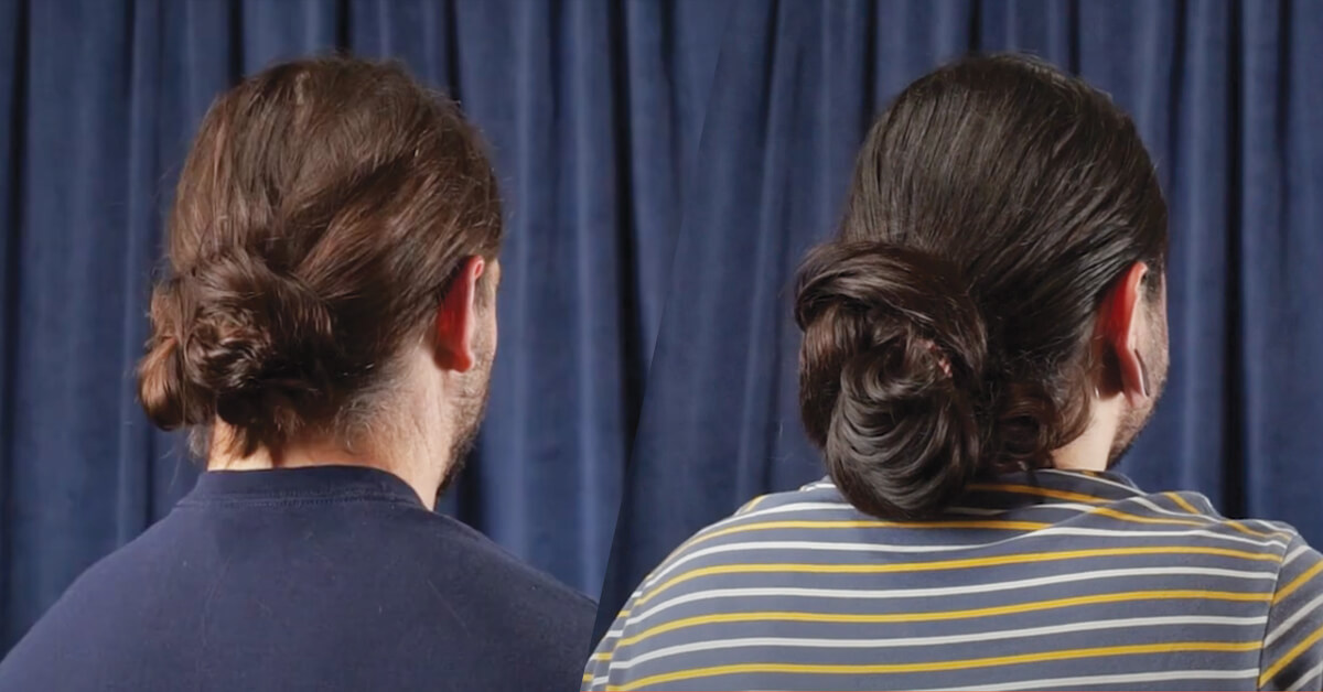 El Gnarstavo and El moreno showing off their Foldthrough twisted bun