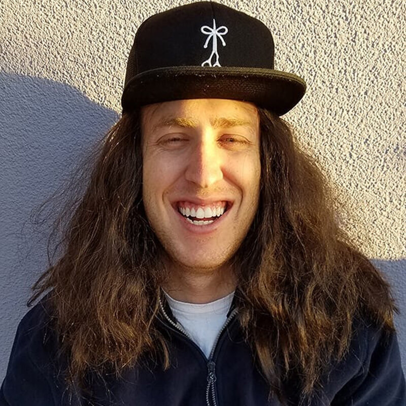 Charlie Cairncross with long shoulder length hair