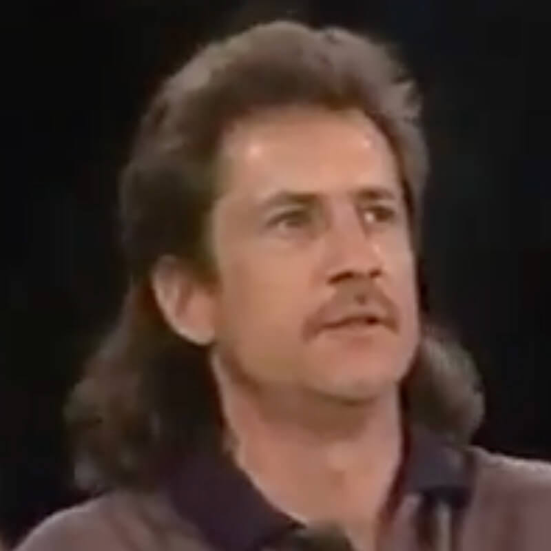 Pete Weber with a full blown mullet