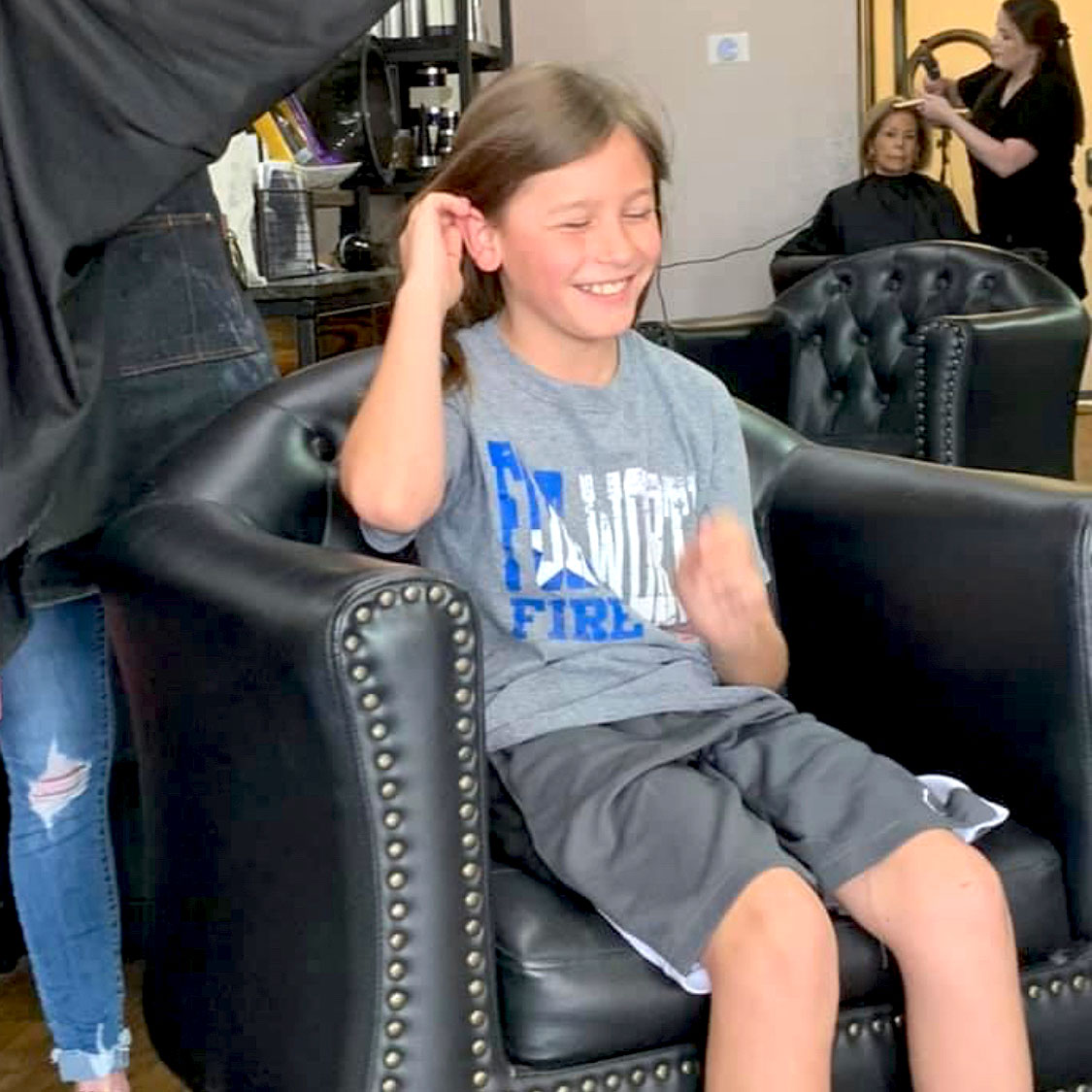 Luke cutting his hair due to grooming codes in texas schools