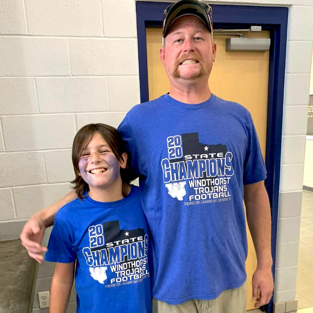 Luke with a big smile