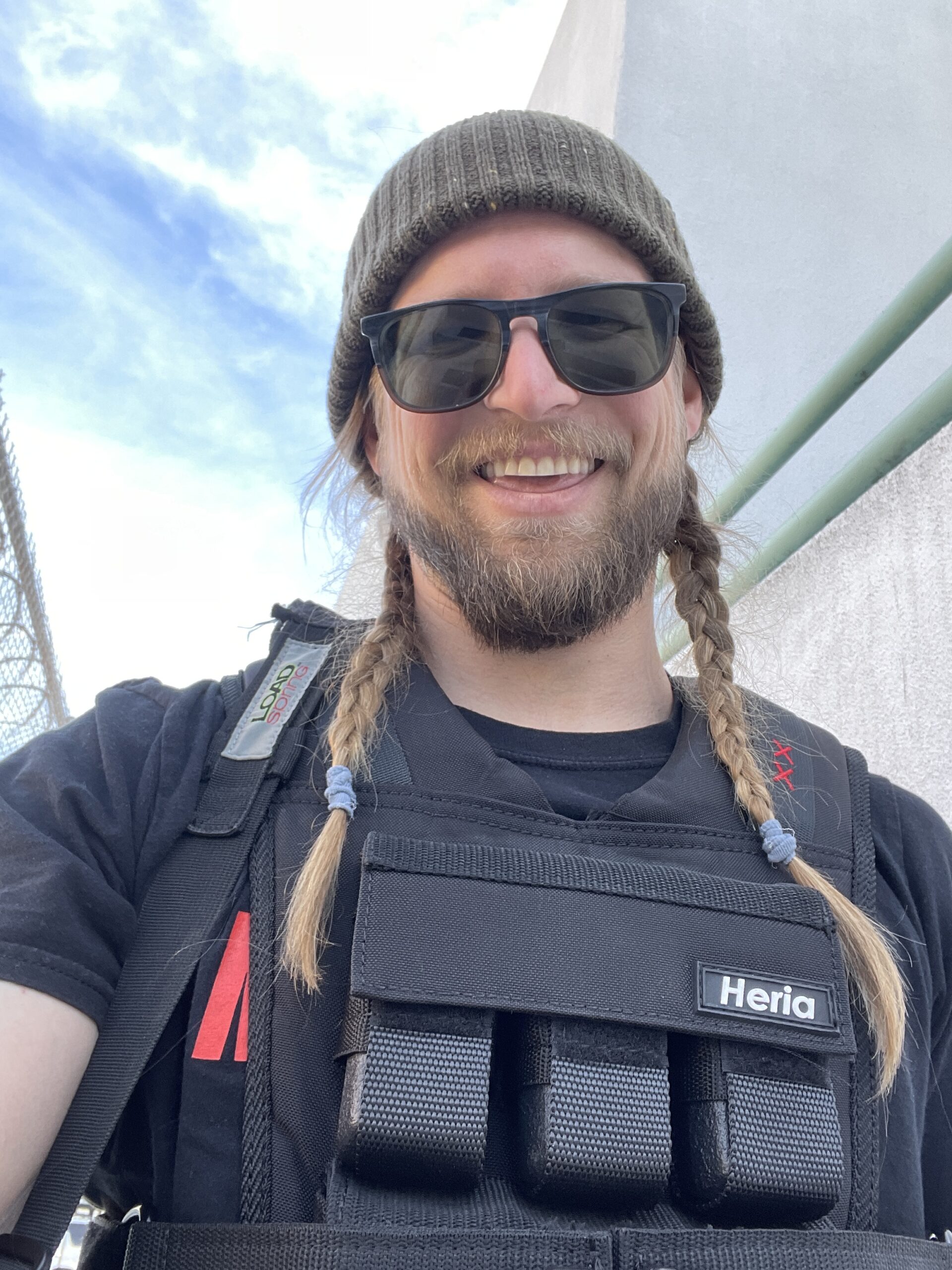 Sean horton with Willie Nelson Braids