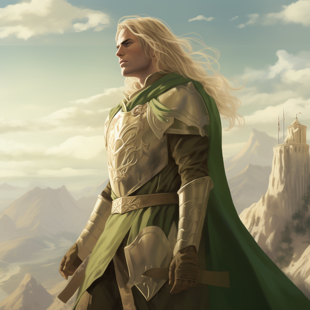 Tuor with long golden hair