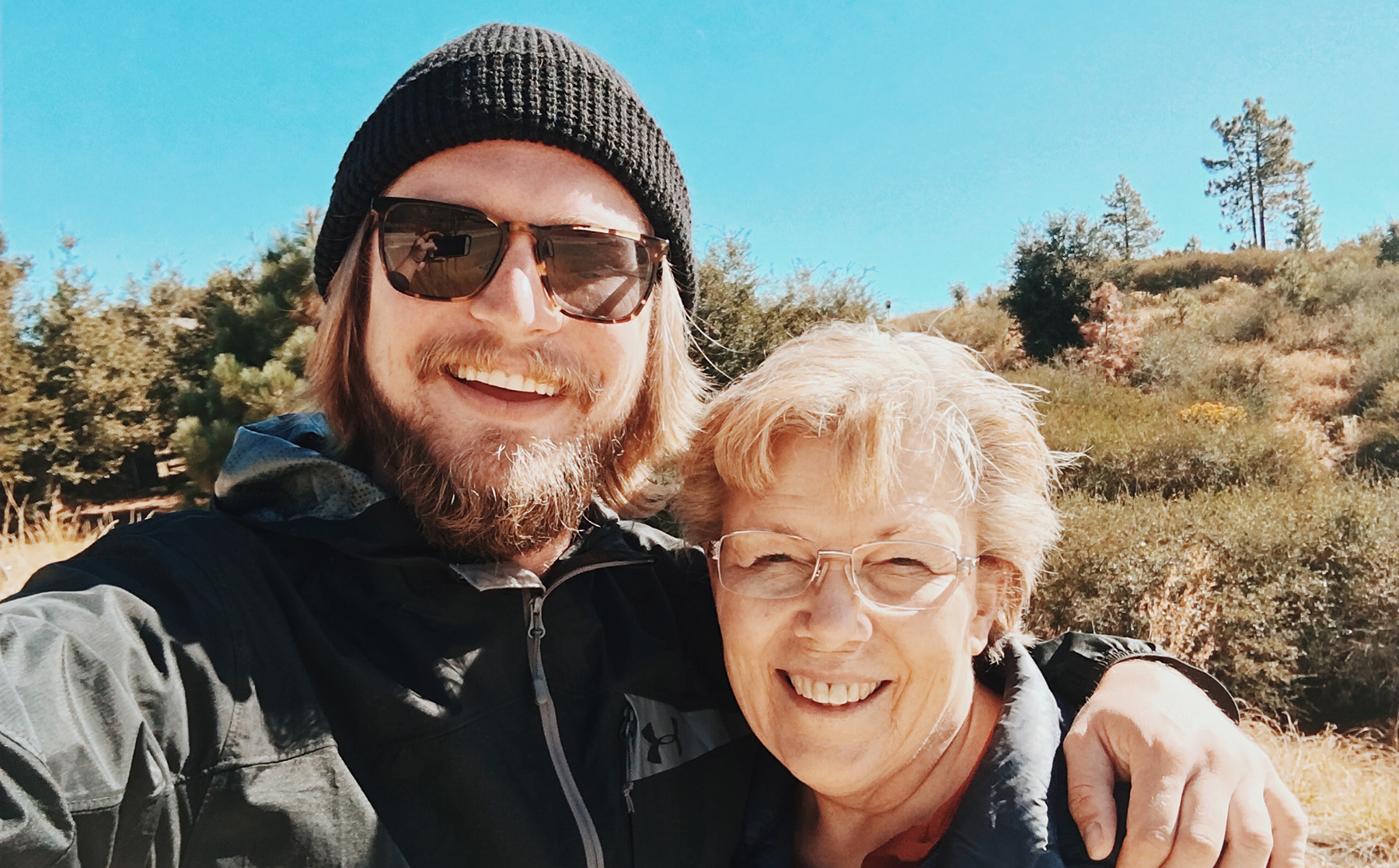 Sean Horton with short hair prior to growing it out for donation