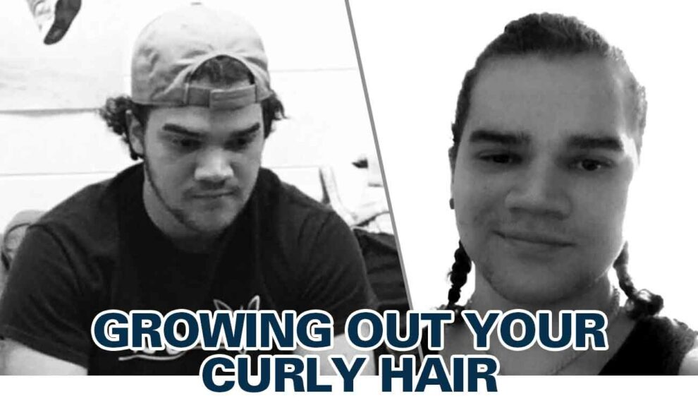 El Rizado growing curly hair through the awkward stage