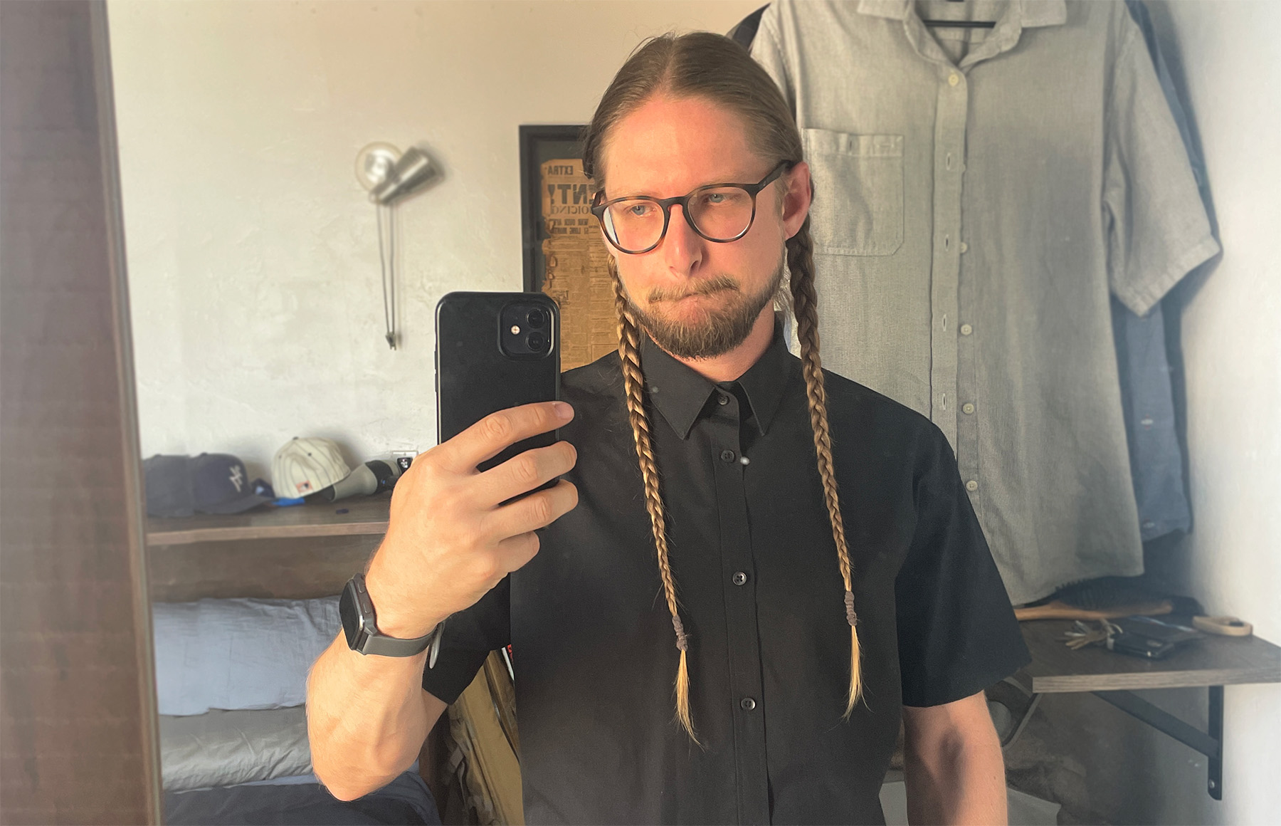 Sean with Willie Nelson Style Braids